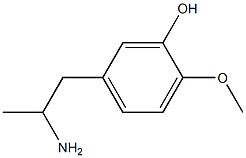 5-(2-aminopropyl)-2-methoxyphenol Struktur