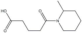 5-(2-methylpiperidin-1-yl)-5-oxopentanoic acid Struktur