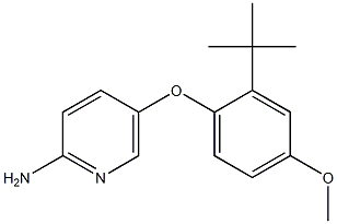 5-(2-tert-butyl-4-methoxyphenoxy)pyridin-2-amine Struktur