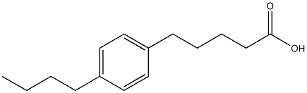 5-(4-butylphenyl)pentanoic acid Struktur