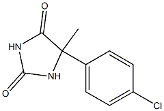 5-(4-chlorophenyl)-5-methylimidazolidine-2,4-dione Struktur