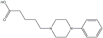 5-(4-phenylpiperazin-1-yl)pentanoic acid Struktur