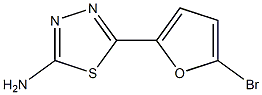 5-(5-bromofuran-2-yl)-1,3,4-thiadiazol-2-amine Struktur