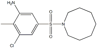 5-(azocane-1-sulfonyl)-3-chloro-2-methylaniline Struktur