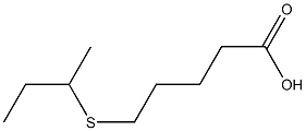 5-(butan-2-ylsulfanyl)pentanoic acid Struktur