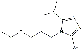 5-(dimethylamino)-4-(3-ethoxypropyl)-4H-1,2,4-triazole-3-thiol Struktur