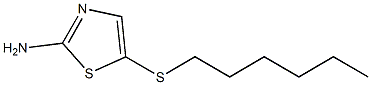 5-(hexylsulfanyl)-1,3-thiazol-2-amine Struktur