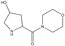 5-(morpholin-4-ylcarbonyl)pyrrolidin-3-ol Struktur