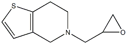 5-(oxiran-2-ylmethyl)-4,5,6,7-tetrahydrothieno[3,2-c]pyridine Struktur