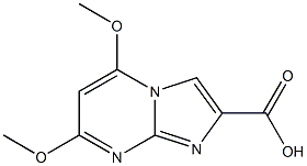 5,7-dimethoxyimidazo[1,2-a]pyrimidine-2-carboxylic acid Struktur