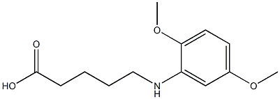 5-[(2,5-dimethoxyphenyl)amino]pentanoic acid Struktur