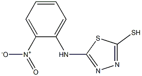 5-[(2-nitrophenyl)amino]-1,3,4-thiadiazole-2-thiol Struktur