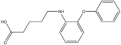 5-[(2-phenoxyphenyl)amino]pentanoic acid Struktur