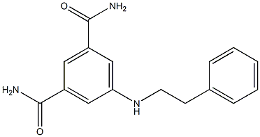 5-[(2-phenylethyl)amino]benzene-1,3-dicarboxamide Struktur