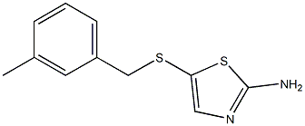 5-[(3-methylbenzyl)thio]-1,3-thiazol-2-amine Struktur