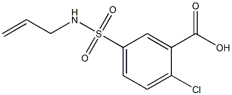 5-[(allylamino)sulfonyl]-2-chlorobenzoic acid Struktur