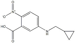 5-[(cyclopropylmethyl)amino]-2-nitrobenzoic acid Struktur