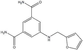 5-[(furan-2-ylmethyl)amino]benzene-1,3-dicarboxamide Struktur