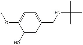 5-[(tert-butylamino)methyl]-2-methoxyphenol Struktur