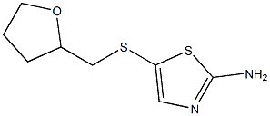 5-[(tetrahydrofuran-2-ylmethyl)thio]-1,3-thiazol-2-amine Struktur