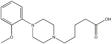 5-[4-(2-methoxyphenyl)piperazin-1-yl]pentanoic acid Struktur