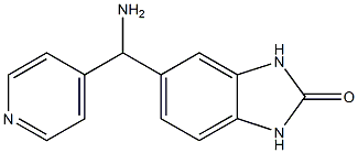 5-[amino(pyridin-4-yl)methyl]-2,3-dihydro-1H-1,3-benzodiazol-2-one Struktur