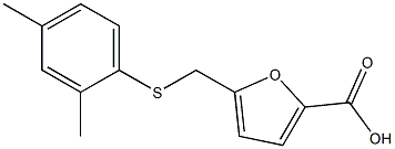 5-{[(2,4-dimethylphenyl)sulfanyl]methyl}furan-2-carboxylic acid Struktur