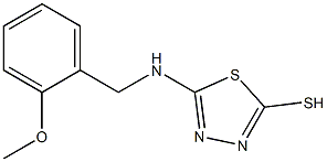 5-{[(2-methoxyphenyl)methyl]amino}-1,3,4-thiadiazole-2-thiol Struktur