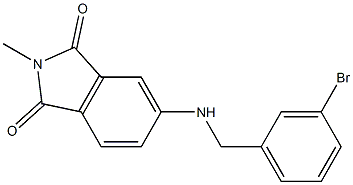 5-{[(3-bromophenyl)methyl]amino}-2-methyl-2,3-dihydro-1H-isoindole-1,3-dione Struktur