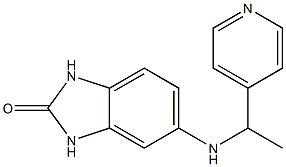 5-{[1-(pyridin-4-yl)ethyl]amino}-2,3-dihydro-1H-1,3-benzodiazol-2-one Struktur