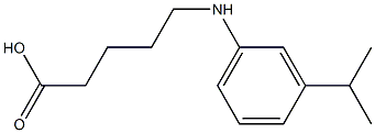 5-{[3-(propan-2-yl)phenyl]amino}pentanoic acid Struktur