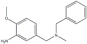 5-{[benzyl(methyl)amino]methyl}-2-methoxyaniline Struktur