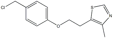 5-{2-[4-(chloromethyl)phenoxy]ethyl}-4-methyl-1,3-thiazole Struktur