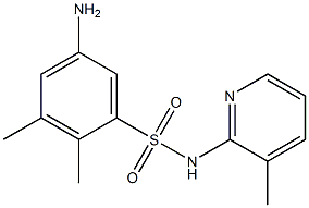 5-amino-2,3-dimethyl-N-(3-methylpyridin-2-yl)benzene-1-sulfonamide Struktur