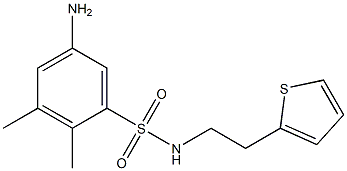 5-amino-2,3-dimethyl-N-[2-(thiophen-2-yl)ethyl]benzene-1-sulfonamide Struktur