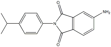 5-amino-2-[4-(propan-2-yl)phenyl]-2,3-dihydro-1H-isoindole-1,3-dione Struktur