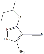 5-amino-3-sec-butoxy-1H-pyrazole-4-carbonitrile Struktur