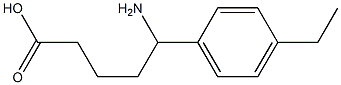 5-amino-5-(4-ethylphenyl)pentanoic acid Struktur