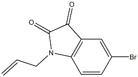 5-bromo-1-(prop-2-en-1-yl)-2,3-dihydro-1H-indole-2,3-dione Struktur