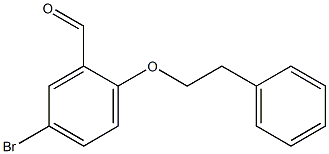 5-bromo-2-(2-phenylethoxy)benzaldehyde Struktur