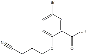 5-bromo-2-(3-cyanopropoxy)benzoic acid Struktur