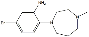 5-bromo-2-(4-methyl-1,4-diazepan-1-yl)aniline Struktur