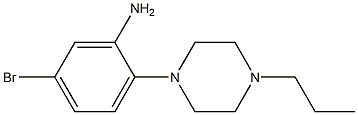 5-bromo-2-(4-propylpiperazin-1-yl)aniline Struktur