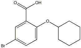 5-bromo-2-(cyclohexyloxy)benzoic acid Struktur