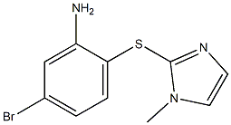 5-bromo-2-[(1-methyl-1H-imidazol-2-yl)sulfanyl]aniline Struktur