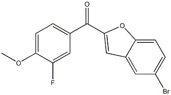 5-bromo-2-[(3-fluoro-4-methoxyphenyl)carbonyl]-1-benzofuran Struktur