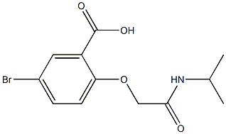 5-bromo-2-[(propan-2-ylcarbamoyl)methoxy]benzoic acid Struktur