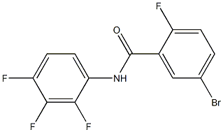 5-bromo-2-fluoro-N-(2,3,4-trifluorophenyl)benzamide Struktur