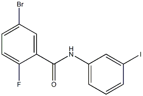 5-bromo-2-fluoro-N-(3-iodophenyl)benzamide Struktur