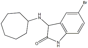 5-bromo-3-(cycloheptylamino)-2,3-dihydro-1H-indol-2-one Struktur